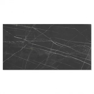 Marmor Gulvflis <strong>Blackquia</strong>  Svart Polert 260x120 cm